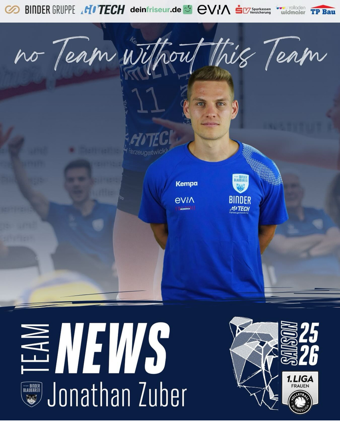 News der Binder Blaubären TSV Flacht: JONI BLEIBT